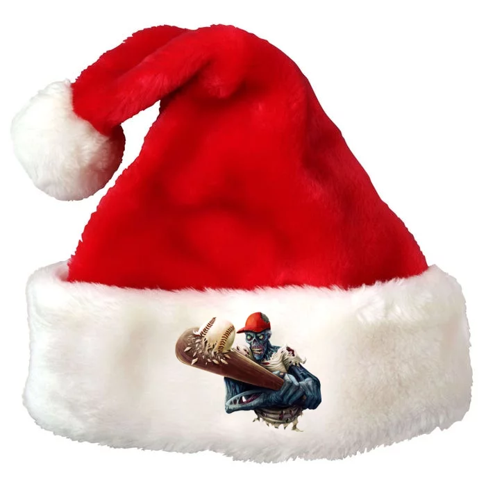 Zombie Baseball Batter Premium Christmas Santa Hat