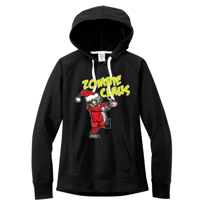 Zombie Claus Women's Fleece Hoodie