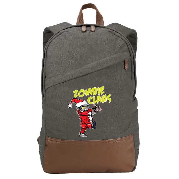 Zombie Claus Cotton Canvas Backpack