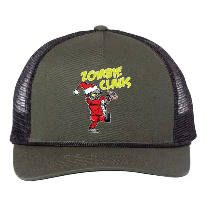 Zombie Claus Retro Rope Trucker Hat Cap