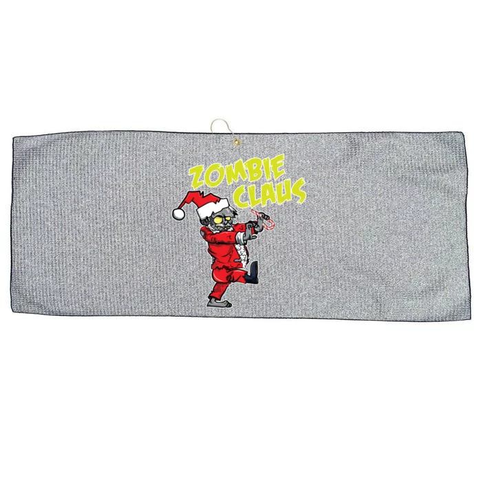 Zombie Claus Large Microfiber Waffle Golf Towel