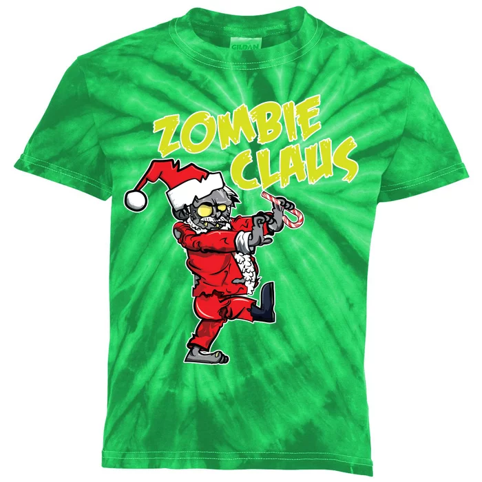 Zombie Claus Kids Tie-Dye T-Shirt