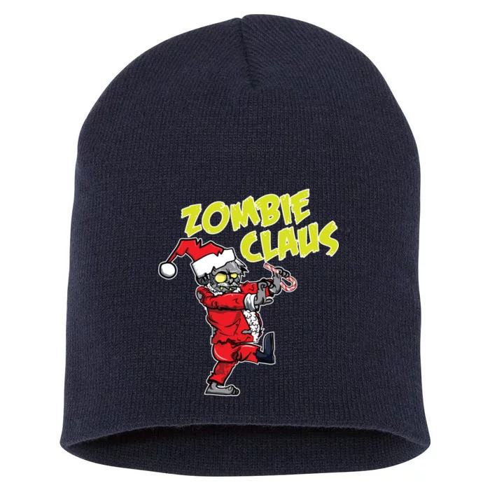 Zombie Claus Short Acrylic Beanie