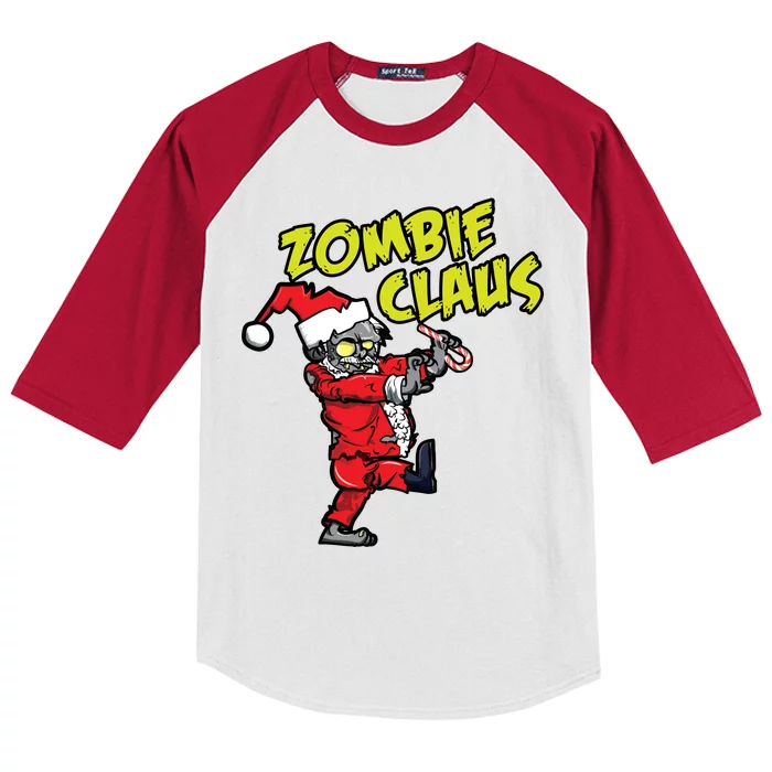 Zombie Claus Kids Colorblock Raglan Jersey