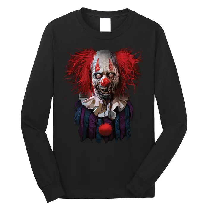 Zombie Clown Long Sleeve Shirt