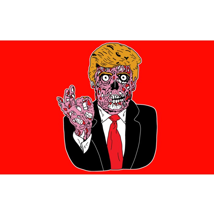 Zombie Donald Trump Funny Halloween Bumper Sticker