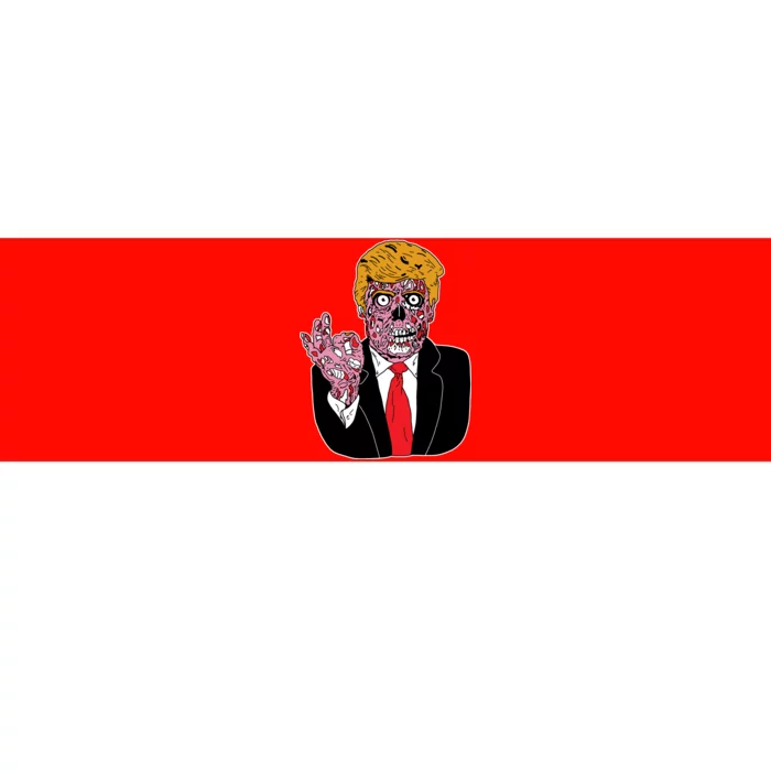 Zombie Donald Trump Funny Halloween Bumper Sticker