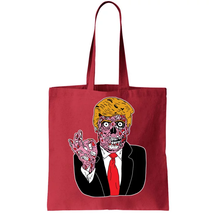 Zombie Donald Trump Funny Halloween Tote Bag