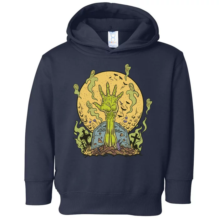 Zombie Hand Ghost Graveyard Toddler Hoodie