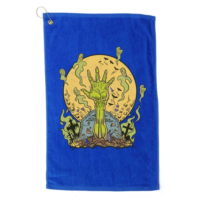 Zombie Hand Ghost Graveyard Platinum Collection Golf Towel