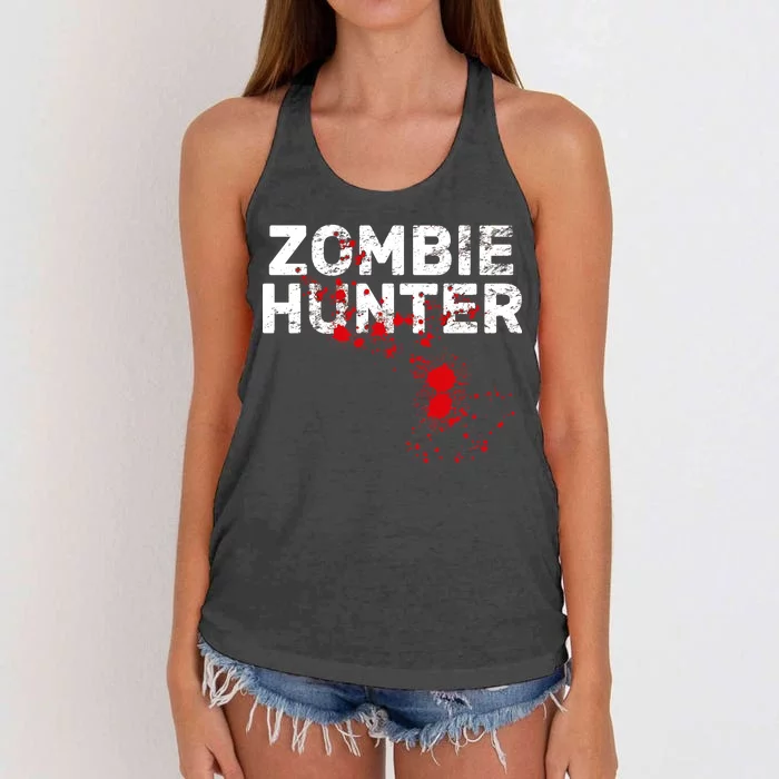 Zombie Hunter Women's Knotted Racerback Tank