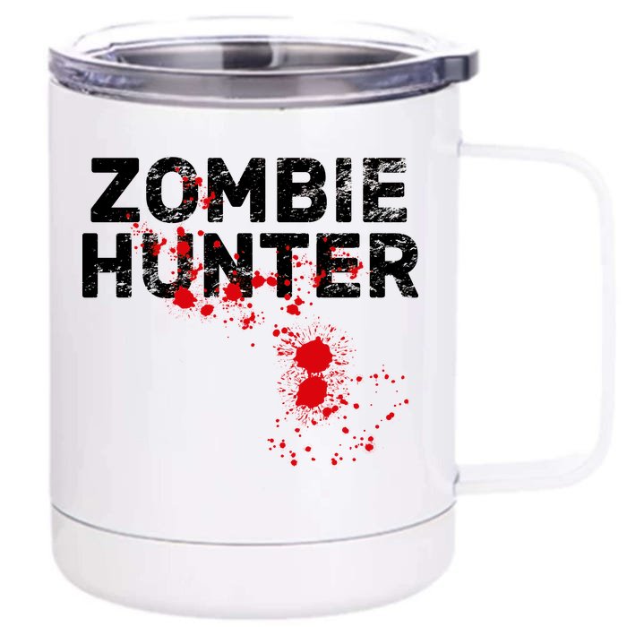 Zombie Hunter Front & Back 12oz Stainless Steel Tumbler Cup