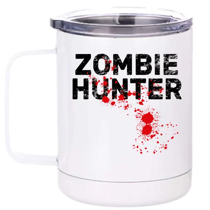 Zombie Hunter Front & Back 12oz Stainless Steel Tumbler Cup