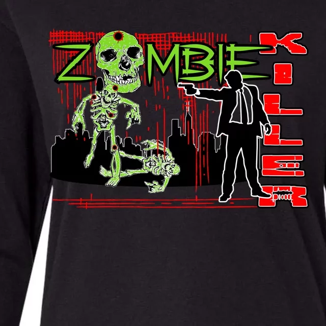 Zombie Killer Womens Cotton Relaxed Long Sleeve T-Shirt