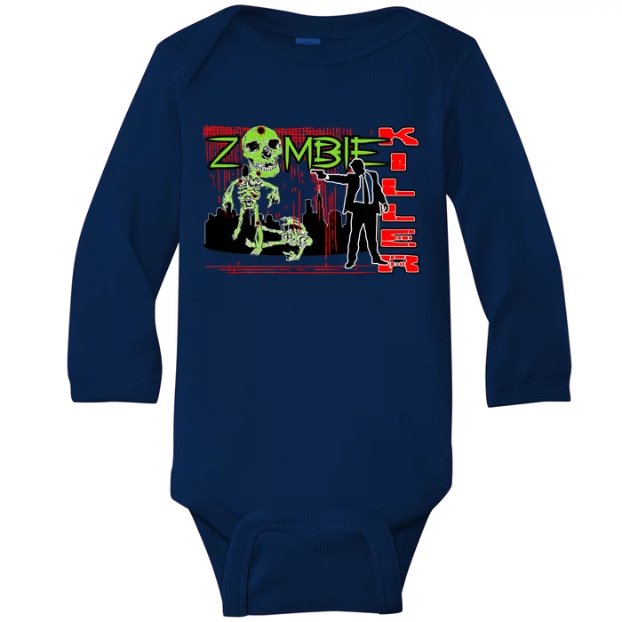 Zombie Killer Baby Long Sleeve Bodysuit