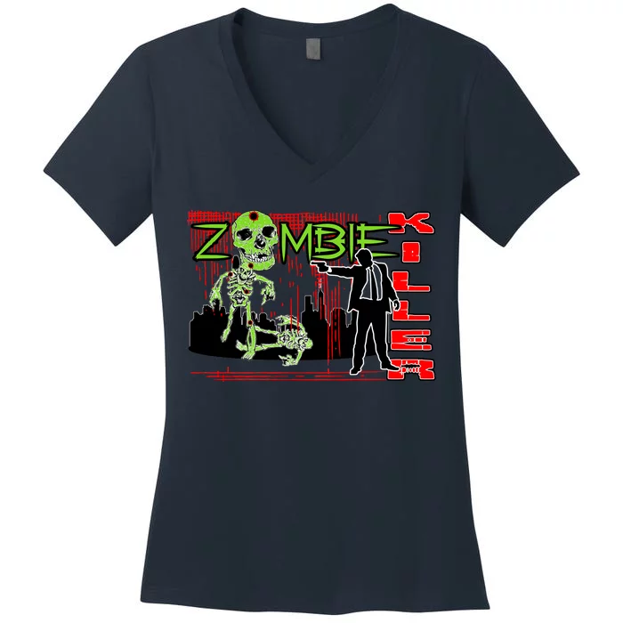 Zombie Killer Women's V-Neck T-Shirt