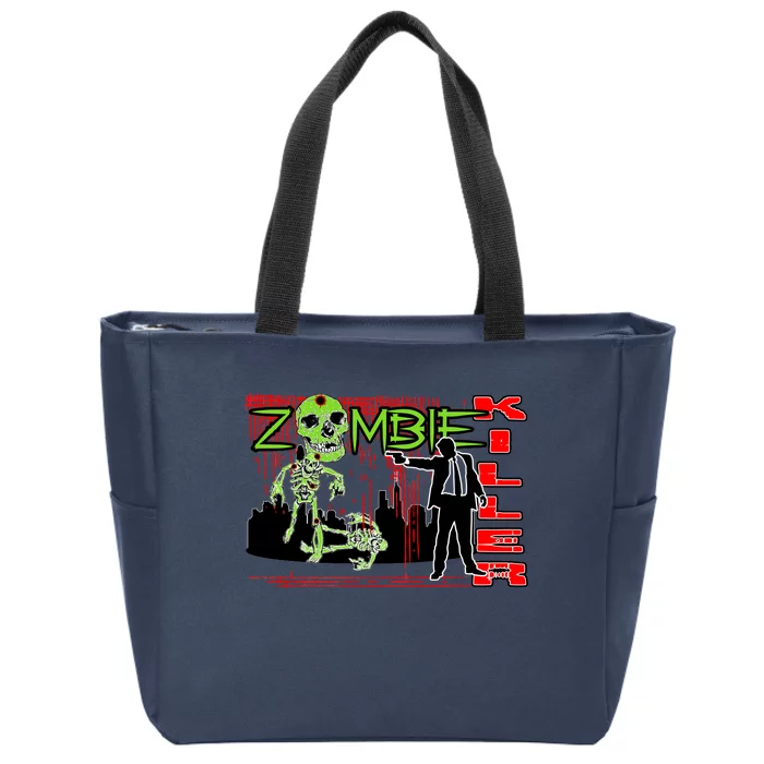 Zombie Killer Zip Tote Bag