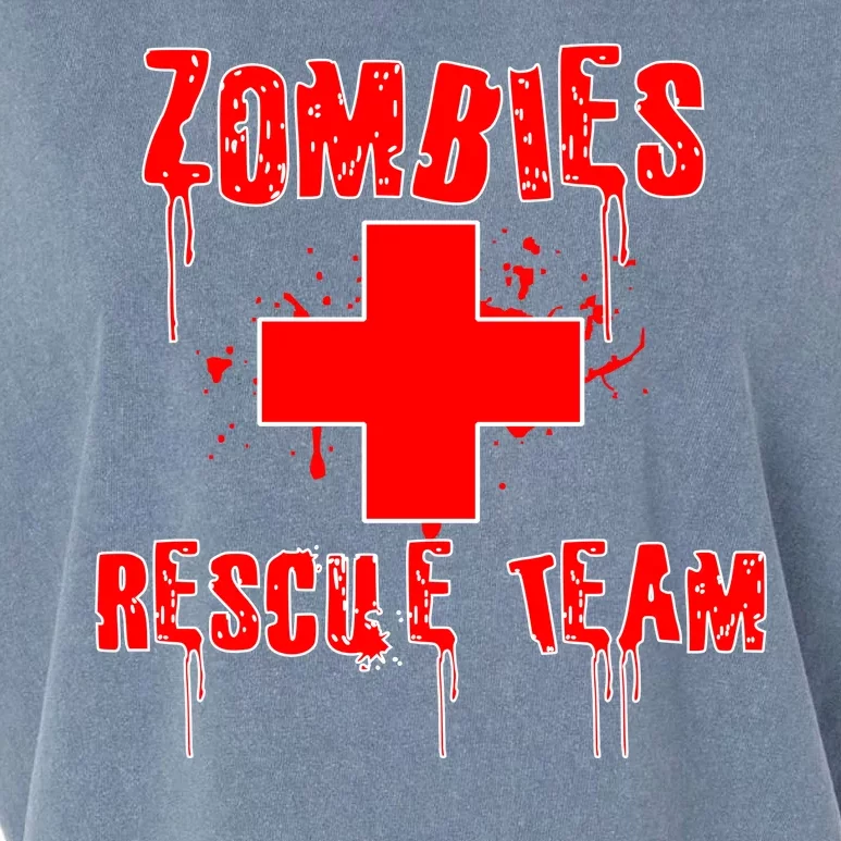 Zombie Rescue Team Garment-Dyed Women's Muscle Tee