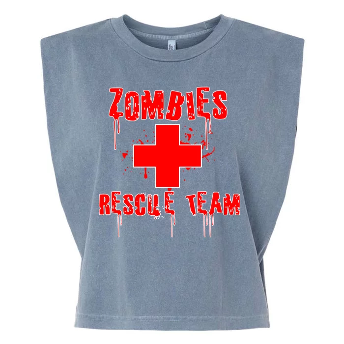 Zombie Rescue Team Garment-Dyed Women's Muscle Tee