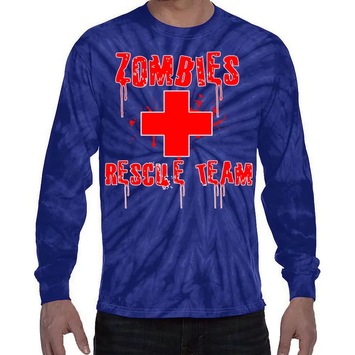 Zombie Rescue Team Tie-Dye Long Sleeve Shirt