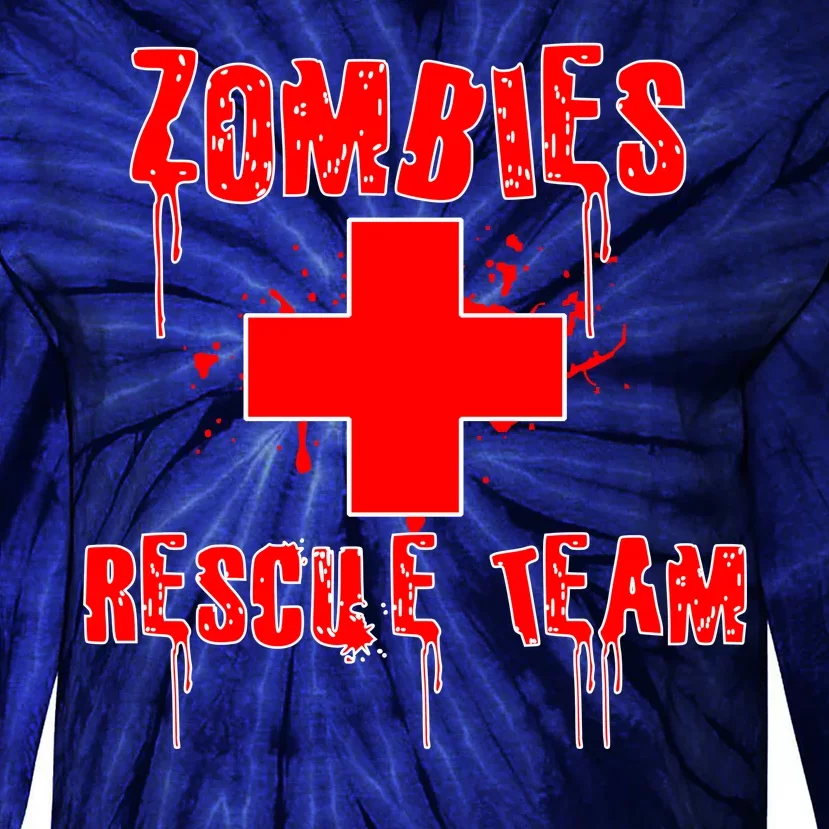 Zombie Rescue Team Tie-Dye Long Sleeve Shirt