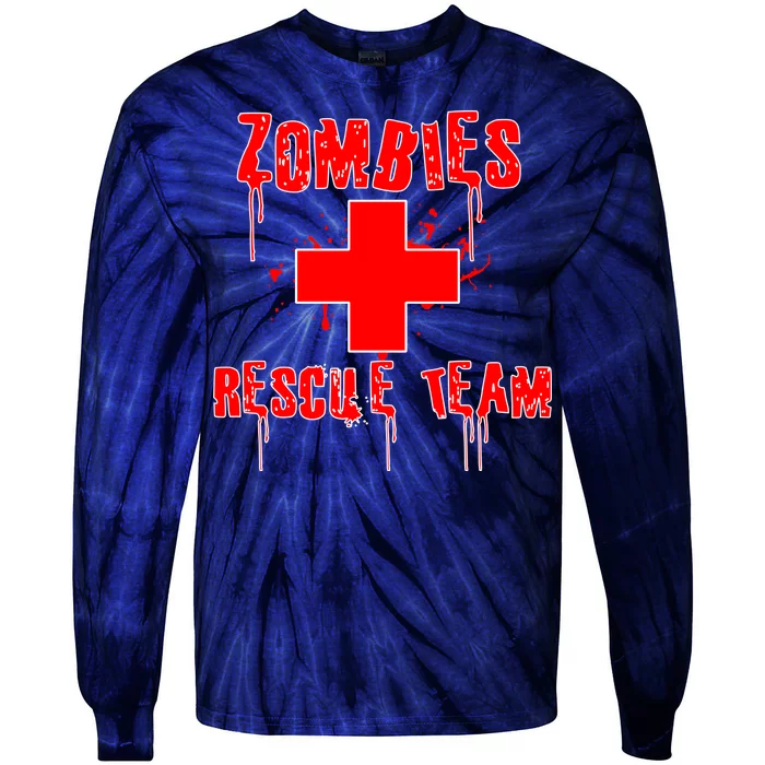 Zombie Rescue Team Tie-Dye Long Sleeve Shirt