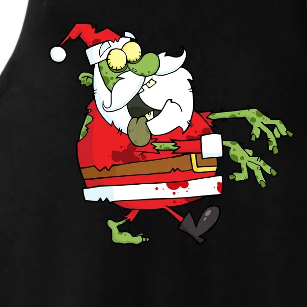 Zombie Santa Ladies Tri-Blend Wicking Tank