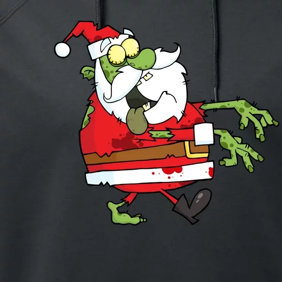 Zombie Santa Performance Fleece Hoodie