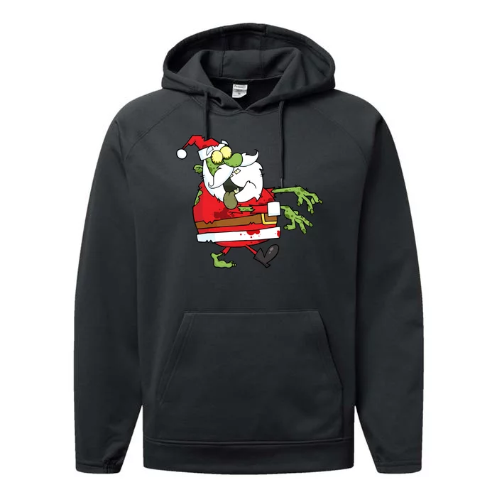 Zombie Santa Performance Fleece Hoodie