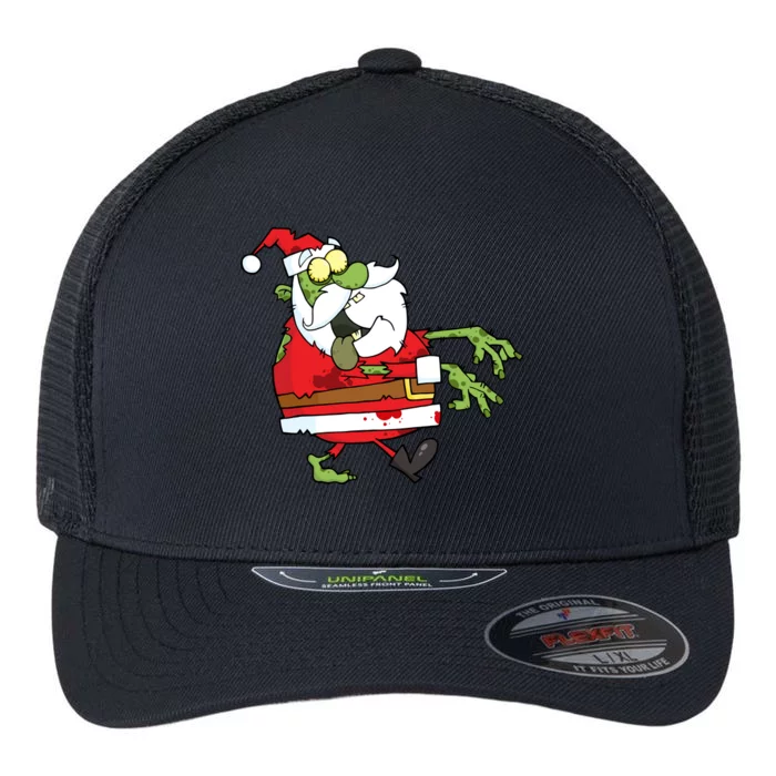 Zombie Santa Flexfit Unipanel Trucker Cap