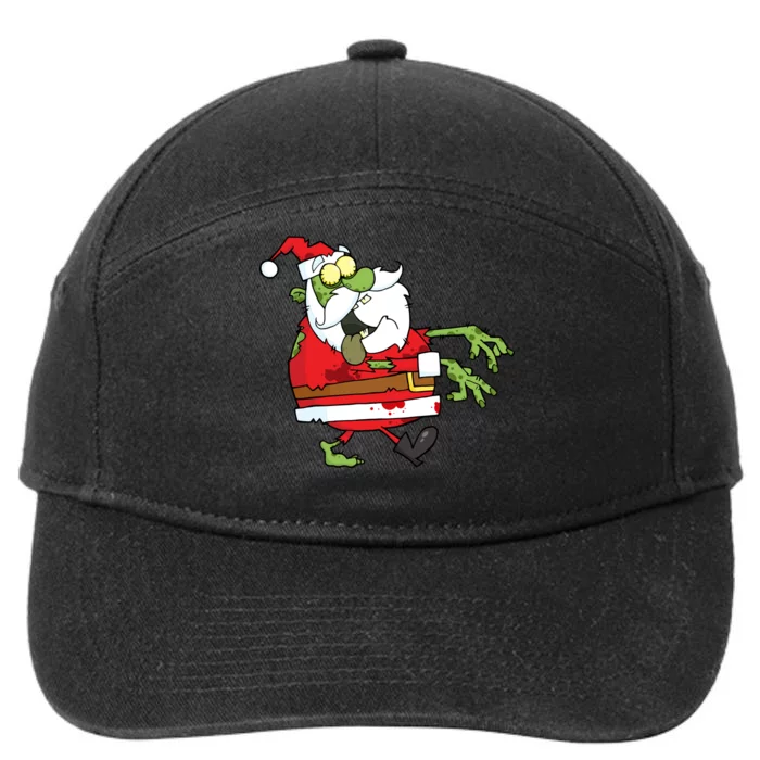 Zombie Santa 7-Panel Snapback Hat