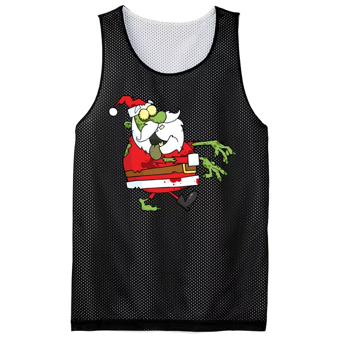 Zombie Santa Mesh Reversible Basketball Jersey Tank