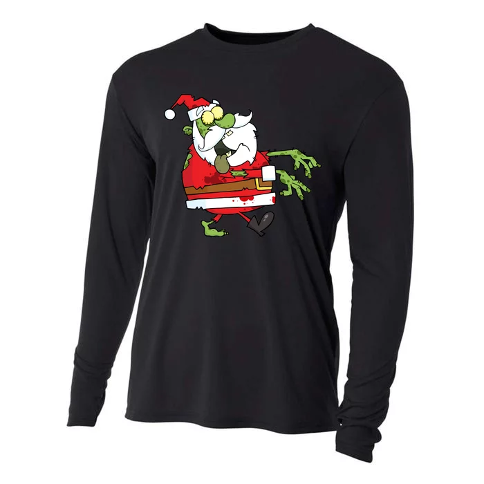 Zombie Santa Cooling Performance Long Sleeve Crew