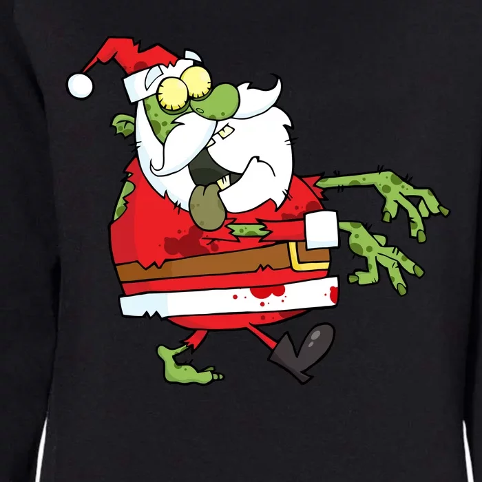 Zombie Santa Womens California Wash Sweatshirt