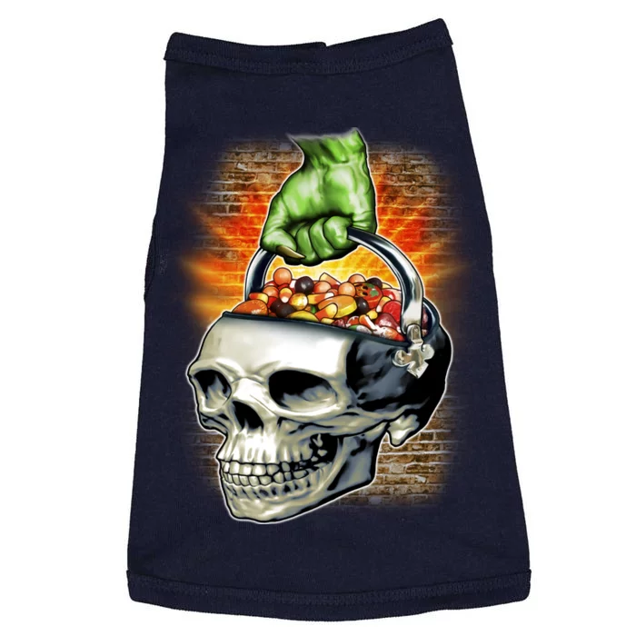 Zombie Skull Candy Bucket Doggie Tank