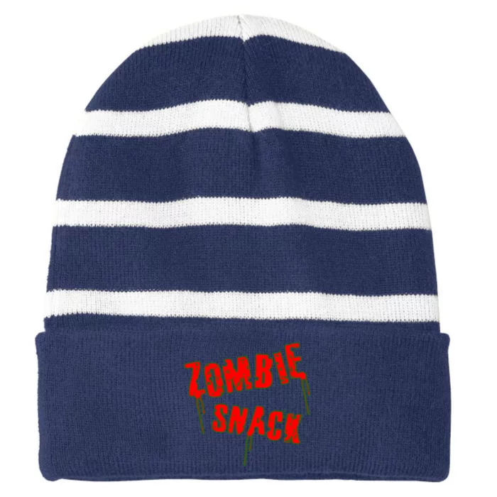 Zombie Snack Striped Beanie with Solid Band