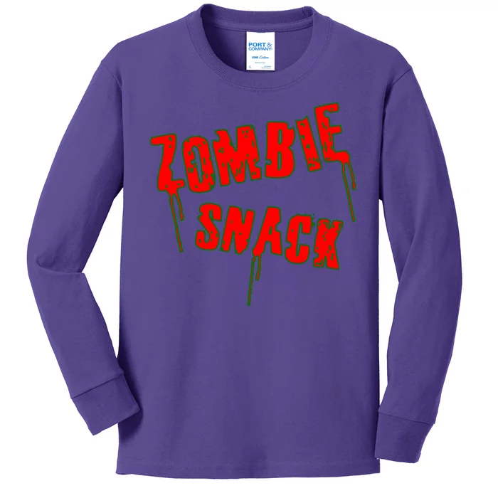 Zombie Snack Kids Long Sleeve Shirt