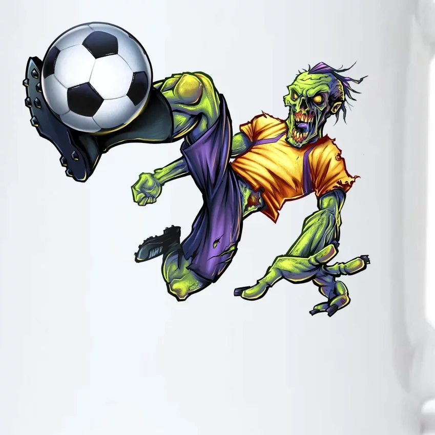 Zombie Soccer Kick Black Color Changing Mug