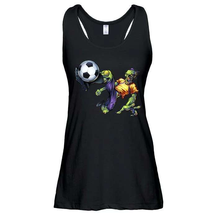 Zombie Soccer Kick Ladies Essential Flowy Tank