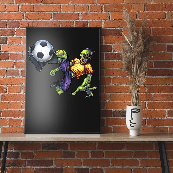 Zombie Soccer Kick Poster