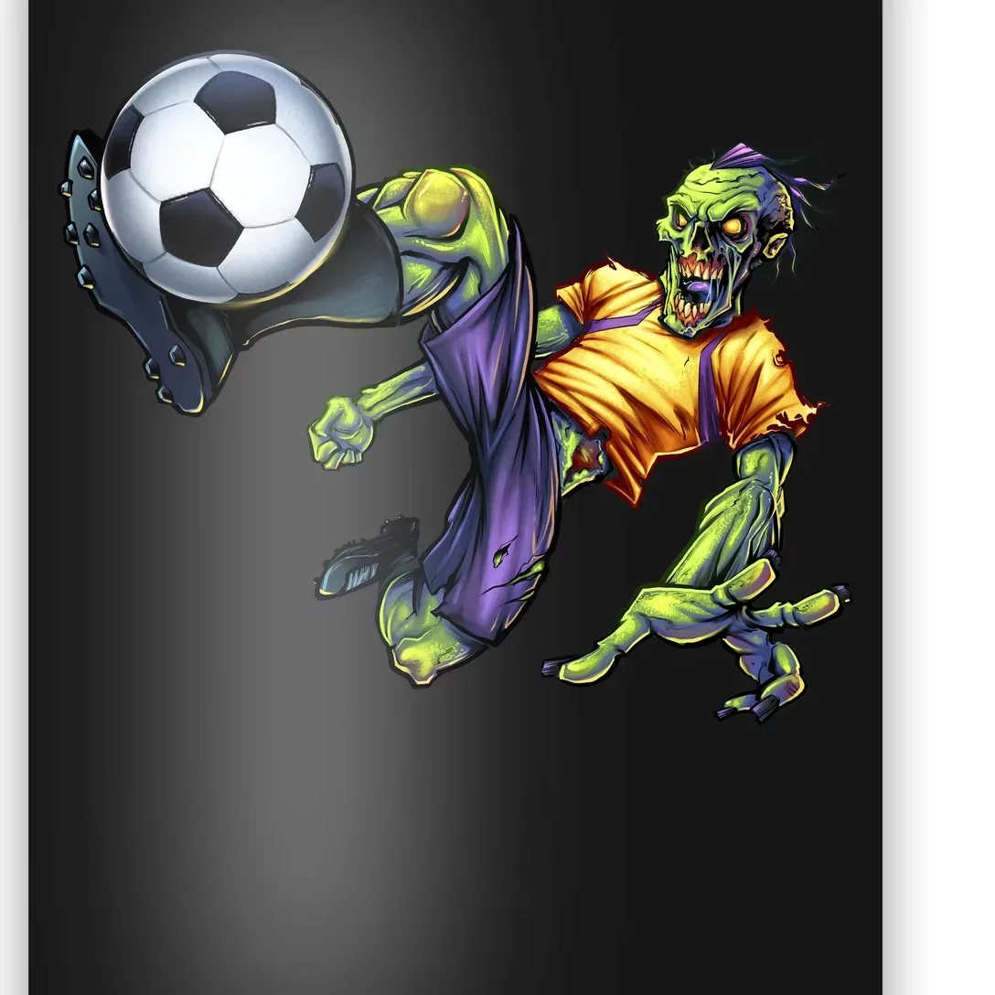 Zombie Soccer Kick Poster