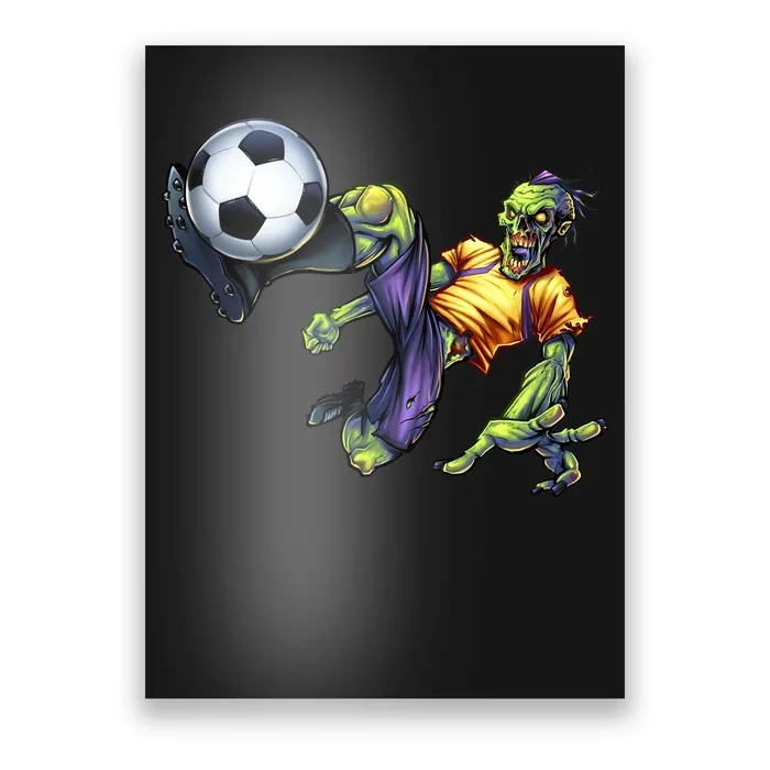 Zombie Soccer Kick Poster