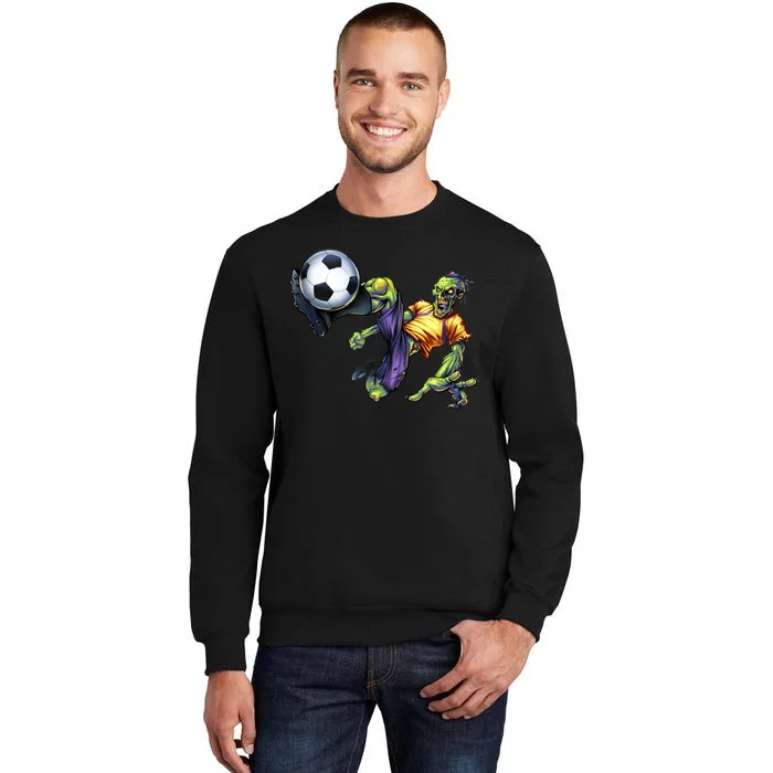 Zombie Soccer Kick Tall Sweatshirt