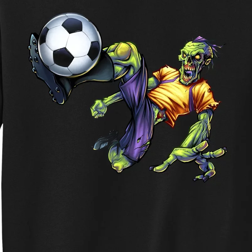 Zombie Soccer Kick Tall Sweatshirt