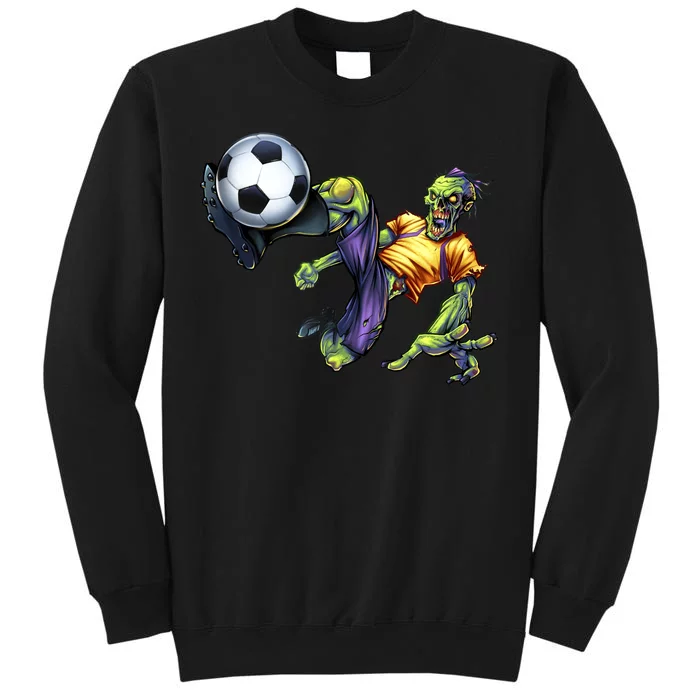 Zombie Soccer Kick Tall Sweatshirt