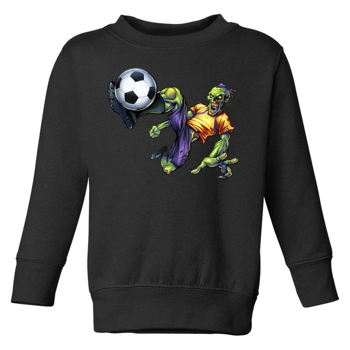 Zombie Soccer Kick Toddler Sweatshirt