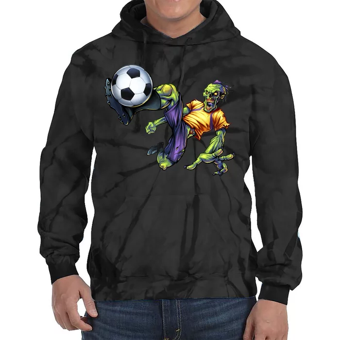 Zombie Soccer Kick Tie Dye Hoodie