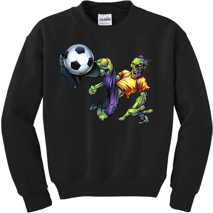 Zombie Soccer Kick Kids Sweatshirt