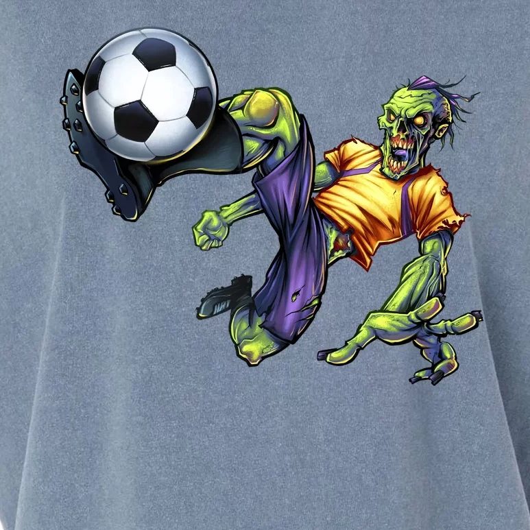 Zombie Soccer Kick Garment-Dyed Women's Muscle Tee