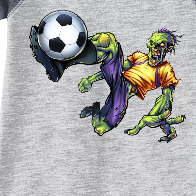 Zombie Soccer Kick Infant Baby Jersey Bodysuit